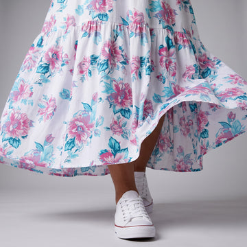 U-Turn Collective Floral Trapeze Dress | 100% Cotton | Sizes XS–XXL | Brand New - 0