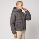 Truworths Grey Quilted Cropped Jacket with Removable Hood | Sizes 36–40 | Brand New-2