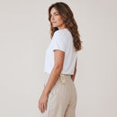 Cream 100% Linen Cuffed-Leg Pants | Sizes XS, S & XXL | Brand New-2