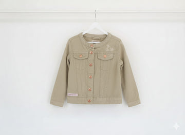 Earthchild Beige Denim Jacket | Ages 3–9 | Brand New