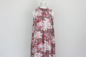 Purple & Pink Floral Halterneck Maxi Dress – Size S | Brand new