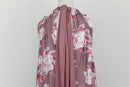 Purple sleeveless halterneck maxi dress with pink floral print - S-6