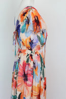 Arlow multicoloured floral print A-line maxi dress-5