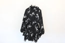 Paramount black embroided mini dress with floral print - S-1