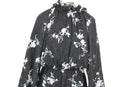 Paramount black embroided mini dress with floral print - S-2