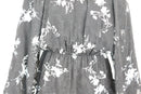 Paramount black embroided mini dress with floral print - S-4