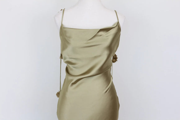 Arlow pale green strap slip-style maxi dress - M