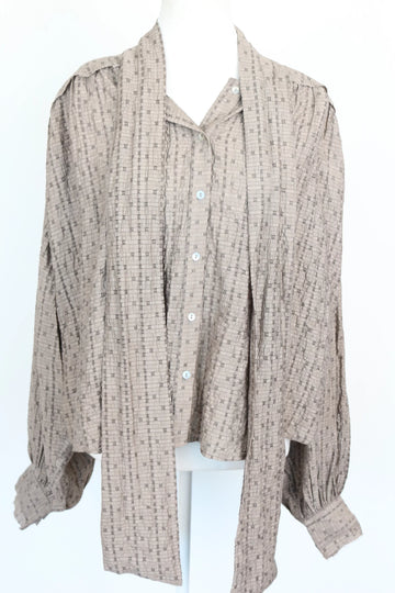Paramount Grey Stone Textured Long-Sleeved Shirt – XL - 0
