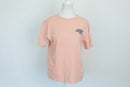 K-Way pink t-shirt with flower print over left chest - S-1