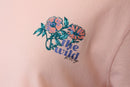 K-Way pink t-shirt with flower print over left chest - S-3