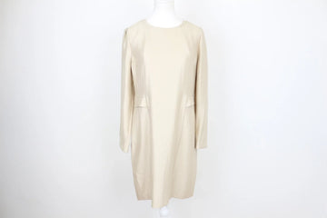 Gold Fitted Dress – Size M | Thrift Finds