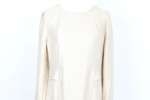 Piere Cardin Paris gold fitted dress - M