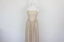 Arlow pink and green floral print A-line strap maxi dress - S-2