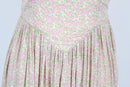 Arlow pink and green floral print A-line strap maxi dress - S-6