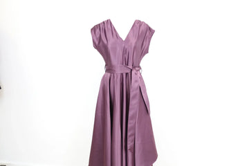 Purple Satin Evening Gown | Brand new