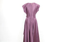 Purple satin evening gown-5