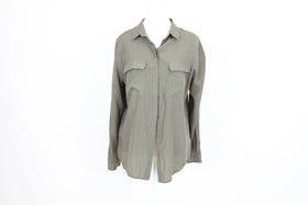 Olive green long sleeve shirt - 12
