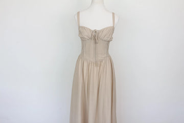 Stone Corset Bodice Strappy Maxi Dress – Size S | Brand new
