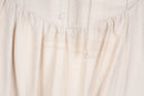 Arlow stone-coloured strap maxi dress with corset and zip - S-4
