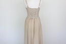 Arlow stone-coloured strap maxi dress with corset and zip - S-6