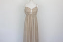 Arlow beige A-line strap maxi dress - M-1