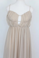 Arlow beige A-line strap maxi dress - M-3