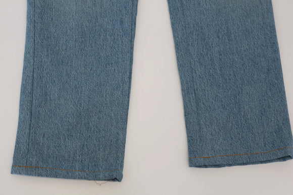 Levi's straight cut light blue acid wash jeans - 26