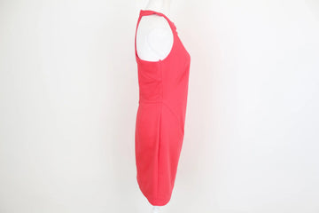 Coral Pink Bodycon Dress – Low Cut Back | Size M | Thrift Finds - 0