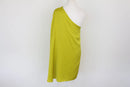 Lime green asymmetrical mini dress - L-4