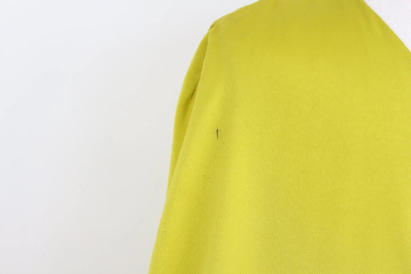 Lime green asymmetrical mini dress - L