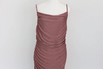 Pale Purple Ruched Midi Dress – Size XL | Brand new - 0