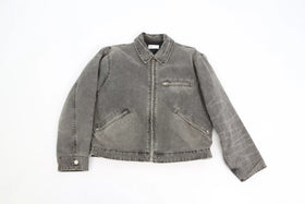 ZARA grey denim jacket with zip pockets - 28