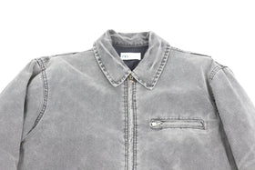 ZARA grey denim jacket with zip pockets - 28 - 0