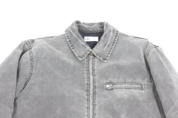 Zara Grey Denim Zip-Pocket Jacket – Size 28 - 0