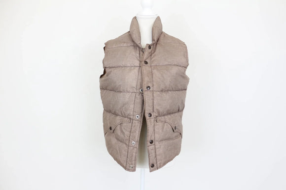 Brown body warmer Goose Down - S