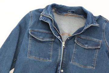 Laura Torelli Dark Blue Denim Zip Jacket – M - 0