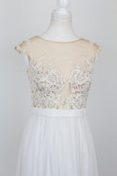 Bride & Co. Soft White Wedding Dress, Including Veil - 2/XS-3