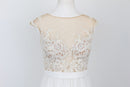 Bride & Co. Soft White Wedding Dress, Including Veil - 2/XS-4