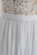 Bride & Co. Soft White Wedding Dress, Including Veil - 2/XS-6