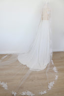 Bride & Co. Soft White Wedding Dress, Including Veil - 2/XS-12
