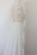 Bride & Co. Soft White Wedding Dress, Including Veil - 2/XS-15