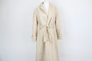 Cream long vintage coat - 14-1