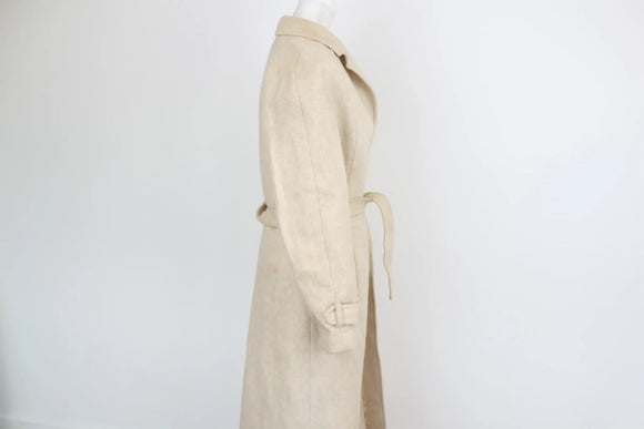 Cream long vintage coat - 14