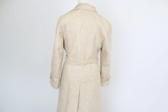 Cream long vintage coat - 14