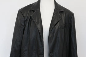Faux leather blazer style jacket - 36 - 0
