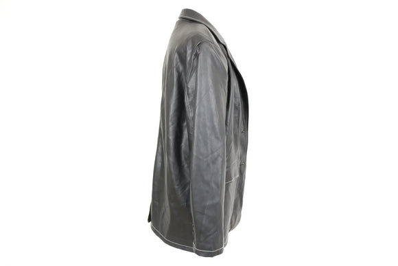 Faux leather blazer style jacket - 36