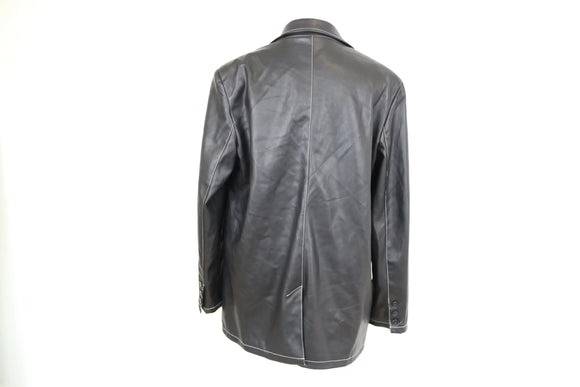 Faux leather blazer style jacket - 36
