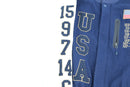 Nike USA letterman jacket with white leather sleeves - M-3