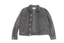 C&A black denim jacket with engraved silver buttons - L-1