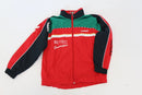 Hummel red tracksuit jacket with navy sleeves - L-1